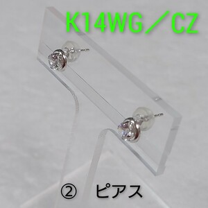 ②K14WG／CZ　ピアス