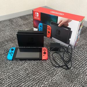 ◆【売り切り】Nintendo任天堂 Nintendo Switch HAC-001 家庭用ゲーム機 動作確認済み 箱付属 joy-conネオンブルー ネオンレッド 初期化済