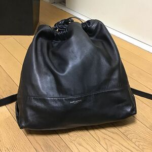 希少品 サンローランパリ　巾着型リュック　