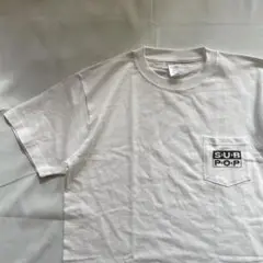 SUB POP ポケット Tシャツ ロック バンド T グランジ サブ・ポップ