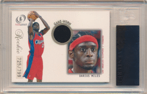 Darius Miles NBA 2000-01 Fleer Legacy RC #93 Rookie Jersey Card 799枚限定 VGR 83 ルーキージャージカード ダリアス・マイルズ