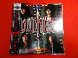 ラウドネス/LOUDNESS　レット・イット・ゴー　　帯付 LP盤レコード 1986年当時物 未チェック 昭和レトロ 中古