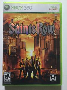 【XBOX 360ソフト】Saints Row セインツロウ【動作未確認】