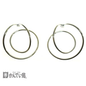 美品 GEORG JENSEN ジョージジェンセン シルバー 925 ALLIANCE EARRING 554A S イヤリング イヤーカフ アクセサリー 曲線 付属あり