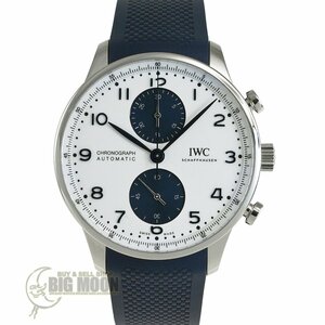 ☆SALE☆【国内正規】IWC ポルトギーゼ・クロノグラフ IW371620 自動巻 SS ホワイト/ブルー