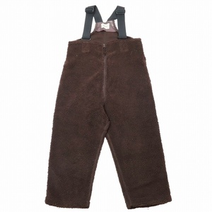 美品 21AW ビームスボーイ BEAMS BOY ボア ミリタリー オーバーオール サロペット パンツ F ブラウン 13-17-0127-163/2YBA6 レディース