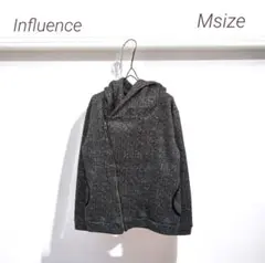 7771　✨️Influence✨️　裏起毛　フーデットライダースジャケット