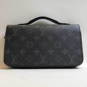 ルイヴィトン ウォレット 長財布 モノグラムエクリプス ジッピーXL 黒 ブラック系 M61698 ABランク LOUISVUITTON 中古 六甲道店