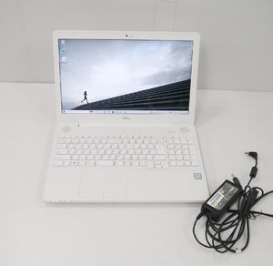 富士通 LIFEBOOK 15.6型ノートPC FMVA51C3W2 Corei7-7700HQ 8GB HDD1TB 2019年製 現状品