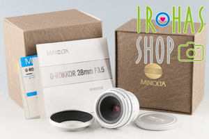 Minolta G-Rokkor 28mm F/3.5 Lens for Leica L39 With Box #53479L8#AU