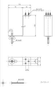 a 送料600円 TOTO 洗面器固定金具 TL830G 在庫品 未使用