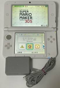 【稼働品】Nintendo 3DSLL ホワイト SPR-001 本体 充電器付 ニンテンドー3DS 任天堂 初期化 ニンテンドー 1円〜