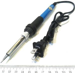 半田こて 60W 電子工作用　SOLDERING IRON　予熱温度調節つまみ付き: 200～450 ℃　セラミック加熱コア　　★鄭5