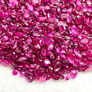 1円〜!!小粒大量!!●天然ルビーおまとめ200ct●j 約40g ルース 裸石 宝石 ジュエリー jewelry ruby corundum コランダム 紅玉 w4ヤ6