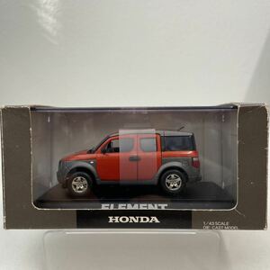 非売品 HONDAディーラー特注 1/43 ホンダ エレメント オレンジメタリック カラーサンプル ELEMENT SUV 名車 国産 ミニカー モデルカー