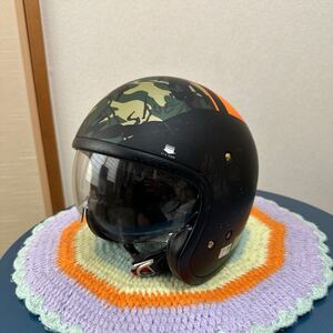 SHOEI ショウエイ J・O SEAFIRE ジェイ・オー シーファイアー JO ORANGE/BLACK マットカラージェットヘルメット Mサイズ