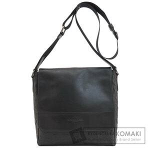 COACH コーチ F73340 シグネチャー ショルダーバッグ レザー レディース 中古