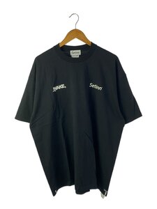 Tシャツ/XXL/コットン/BLK/SI-WAKE001