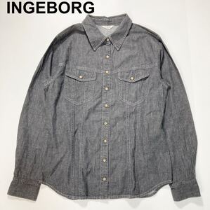 INGEBORG インゲボルグ デニムシャツ レディース B52413-132