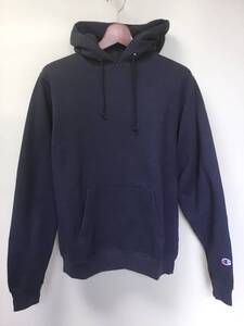 未使用 Champion チャンピオン スウェットパーカー M テリーフリース 9oz ネイビー USA製 プルオーバー