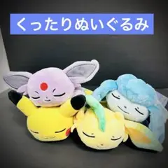 完売品✨未使用✨ポケセン くったりぬいぐるみ おやすみver. 4体