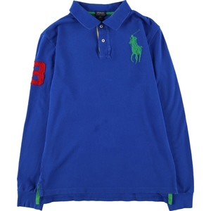 古着 ラルフローレン Ralph Lauren POLO RALPH LAUREN ビッグポニー 長袖 ポロシャツ レディースXL相当 /eaa481881 【Elulu/エルル】