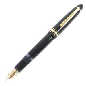 美品▼MONTBLANC モンブラン マイスターシュテュック No.146 ペン先14K Bニブ ホワイトスター 万年筆 ブラック ゴールド ドイツ製 メンズ