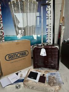 【即決/即納】 新品未使用・保管品 付属品完備 RIMOWA リモワ LINBO CARMONA RED リンボ 24L TSAロック ビジネストローリー 881.40.34.２③