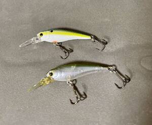 ベビーシャッド 60SP 未使用 & 美品 2個 セット BAVY SHAD アユ ワカサギ ラッキークラフト USA U.S.A LUCKY CRAFT バス釣り 引退 まとめて