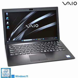 13.3型 VAIO Pro PG VJPG11C11N Core i5 8250U Windows11 M.2SSD256G メモリ8G フルHD Wi-Fi Webカメラ