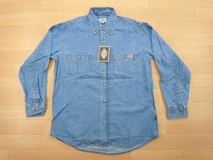 g397★新品★サイズ S★DICKIES ディッキーズ FB460U デニムシャツ★ワークシャツ ボンマックス★カラー7 ブルー★即決★