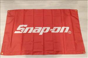 新品★スナップオン（Snap-on）★特大バナー（タペストリー/フラッグ）★150×90ｃｍ★白×赤