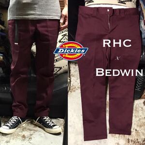 ［完売希少モデル］M《★ BEDWIN × RHC × Dickies ★》ストレッチワークチノパンツ ベドウィン ロンハーマン 別注 ディッキーズ 874 