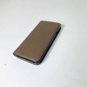 中古 BONAVENTURA スマホケース iPhone7 手帳型 エトープ カードケース ボナベンチュラ 単色 スマホ iPhone アイフォン ケース レザー調