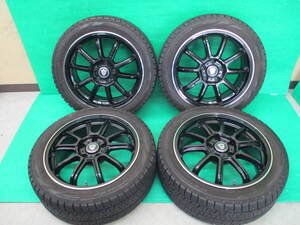 ピレリ アイスアシンメトリコ 225/45R17☆ESTROSA 17×7J+38 5H-114.3☆埼玉県発 現物確認OK♪GRヤリス リーフ IS マークⅡ クラウン