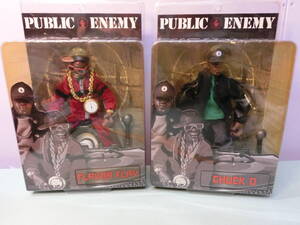 パブリック・エナミー Public Enemy フレイヴァー・フレイヴ & チャックD フィギュア人形 ヒップホップChuck D Flavor Flav Figure メズコ