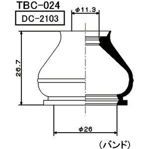 ミヤコ製　タイロットエンドブーツ　プリウス（ＺＶＷ５０系）