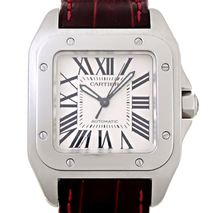 ［飯能本店］CARTIER カルティエ サントス 100 ウォッチ MM W20106X8 腕時計 メンズ DH81660