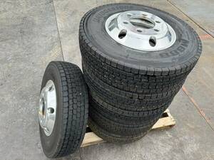 l64 タフブライト アルミホイール 17.5×6.00 ブリヂストン 225/80R17.5 M888 6本セット タイヤ