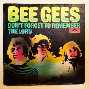 ◆ドイツORG MONO◆ BEE GEES / DON’T FOR GET TO REMEMBER ◆貴重ジャケット付き