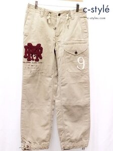 J781b [人気] POLO BY RALPH LAUREN ポロバイラルフローレン ワークパンツ 29/30 ベージュ PP-PM-KA-1404 | ボトムス G