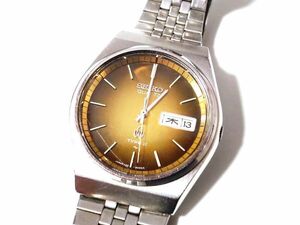 【Yy3☆】SEIKO/セイコー◇TYPEⅡ/タイプⅡ/7123-8010/QGP073◇1978年製♂クオーツ/デイデイト/ブラウン