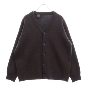 N.HOOLYWOOD エヌハリウッド 20AW Compile Line CARDIGAN シンプルライン ウールカーディガン 2202-KT02-032peg ブラウン