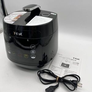 【動作確認済み】コンパクト電気圧力鍋 ラクラ・クッカー ティファール T-fal CY3508JP ブラック 01-86