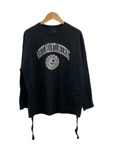 WHITE MOUNTAINEERING◆長袖Tシャツ/0/コットン/BLK/WM2371501