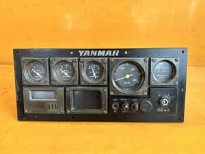 No.07佐賀発 YANMAR ディーゼルエンジン用 船内機用 メーターパネル＆ハーネス付！現状販売 パワーメーター 船舶用操作パネル ヤンマー