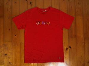 ★ディッキーズ【Dickies】ロゴプリント 半袖Tシャツ プリントTシャツ Ｍ 赤