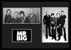 8種類!MR.BIG/ミスター・ビッグ/ROCK/ロックバンドグループ/証明書付きフレーム/BW/モノクロ/ディスプレイ (2-3W)