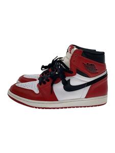 NIKE◆AIR JORDAN 1 RETRO HIGH OG/エアジョーダン1レトロハイ/レッド/28.5cm/RED/レ