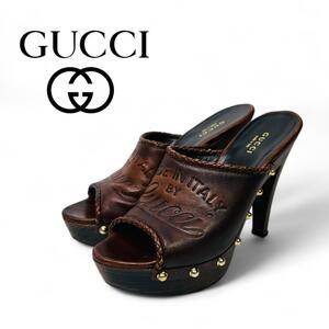 グッチ　レザー　サンダル　サイズ36　23㎝　GUCCI